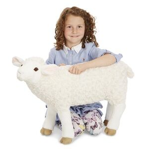 Melissa & Doug White and Cream Stuffed Sheep